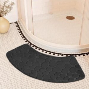 curved shower mat