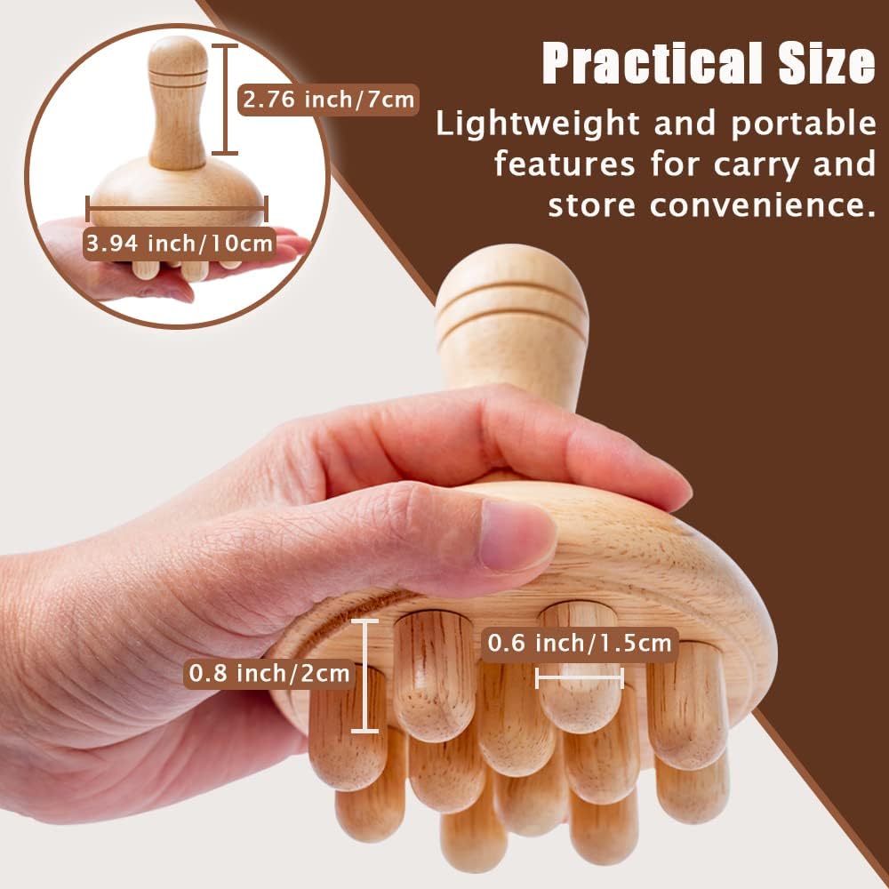 Wooden Mushroom Massager | Manual Wood Therapy Tool – Great Shop Wooden Mushroom Massager