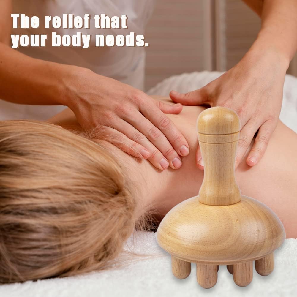 Wooden Mushroom Massager | Manual Wood Therapy Tool – Great Shop Wooden Mushroom Massager