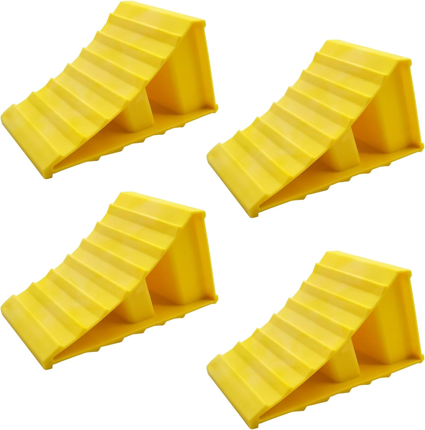 4 Pack Heavy Duty Wheel Chocks For Rv &Amp; Trailer Safety – Great Shop Heavy Duty Wheel Chocks