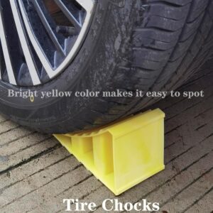 4 Pack Heavy Duty Wheel Chocks For Rv &Amp; Trailer Safety – Great Shop Heavy Duty Wheel Chocks