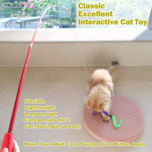 Huidcom Cat Feather Toy Retractable Interactive Wand Kit – Great Shop Huidcom Cat Feather Toy Retractable Interactive Wand Kit Product Image Great Shop