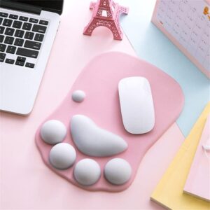 Cat Paw Mouse Pad | 3D Silicone Wrist Rest Pink – Great Shop Cat Paw Mouse Pad
