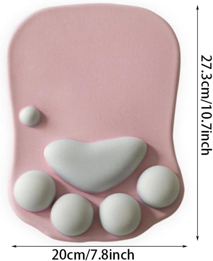 Cat Paw Mouse Pad | 3D Silicone Wrist Rest Pink – Great Shop Cat Paw Mouse Pad