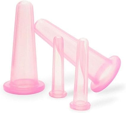 Pink Facial Cupping Set For Face &Amp; Neck Massage – Great Shop Facial Cupping Set