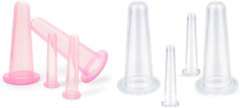 Pink Facial Cupping Set For Face &Amp; Neck Massage – Great Shop Facial Cupping Set