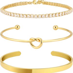 Gold Plated Bracelet Set