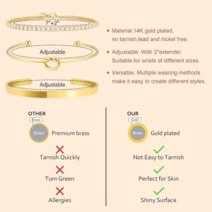 Gold Plated Bracelet Set