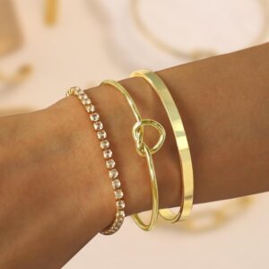 Gold Plated Bracelet Set