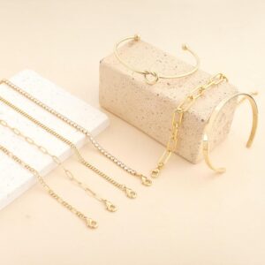Gold Plated Bracelet Set