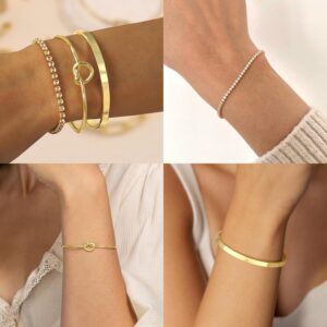 Gold Plated Bracelet Set