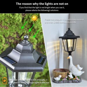 Duck Resin Flower Pot With Solar Outdoor Light Product Image Great Shop