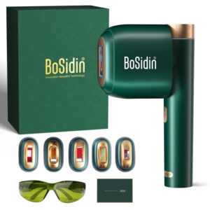 BoSidin IPL laser hair removal device handle with premium sleek finish and modern controls.