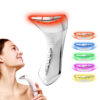 5-In-1 Multi-Function 7-Color Light Ems Neck Massager Highlighting Its Curved Ergonomic Treatment Head.