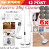 5-In-1 Cordless Electric Spin Mop And Floor Polisher – Great Shop Cordless Electric Spin Mop Floor Polisher In White Standing Upright