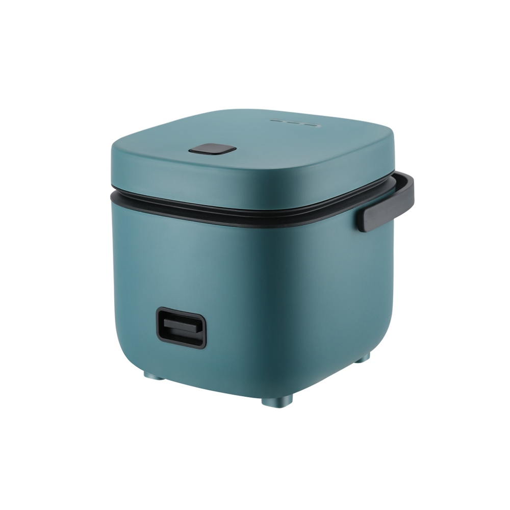1.2L Mini Rice Cooker Portable Travel Non-Stick Pot – Great Shop Blue 1.2L Mini Rice Cooker On A Clean Kitchen Benchtop With The Luminous Display Lit Up.