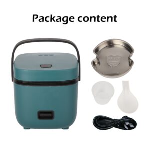 1.2L Mini Rice Cooker Portable Travel Non-Stick Pot – Great Shop Removable Aluminum Alloy Non-Stick Pot Inner Liner With The Included Steaming Tray, Rice Spoon, And Measuring Cup.