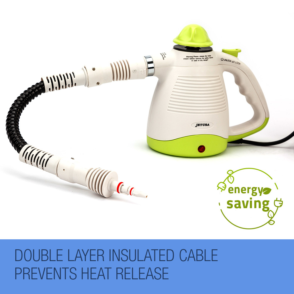 Jet-Usa Handheld Portable Steam Cleaner – Great Shop Handheld Steam Cleaner Blasting High Pressure Steam Onto Tile Grout