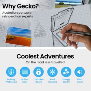 Gecko 100L Portable Chest Freezer 12V 24V 240V Product Image Great Shop