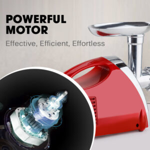 Eurochef Electric Meat Grinder &Amp; Mincer Sausage Maker (Red) Product Image Great Shop