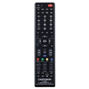 Chunghop universal skyworth tv remote control front view showing button layout