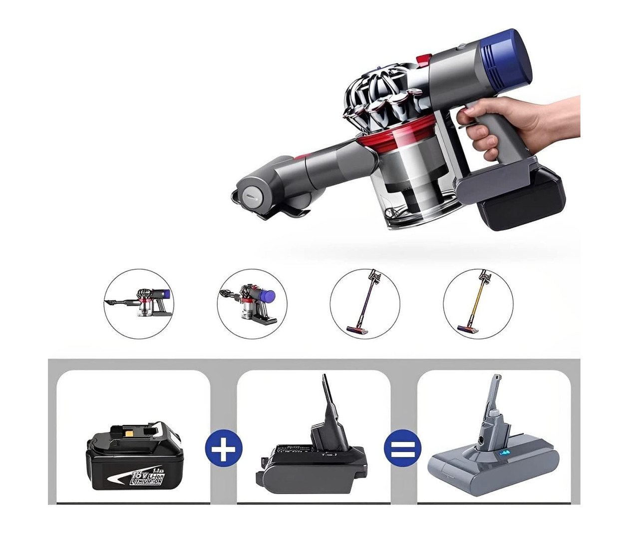 Makita 18V To Dyson V7/V8 Battery Adapter – Great Shop Makita To Dyson Battery Adapter