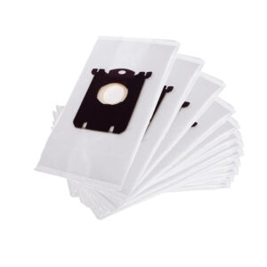 Pack of 16 Hygieia Dust Bags for Electrolux Vacuum Cleaners standing next to a retail box