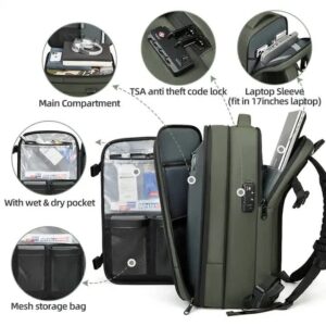 17-Inch Expandable Waterproof Laptop Backpack Product Image Great Shop