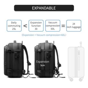17-Inch Expandable Waterproof Laptop Backpack Product Image Great Shop