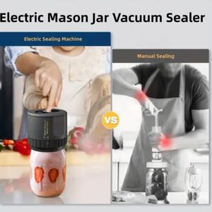 Led Display Screen On A Mason Jar Vacuum Sealer Counting Down