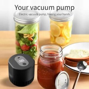 Mason Jar Vacuum Sealer Electric Food Preserver Product Image Great Shop