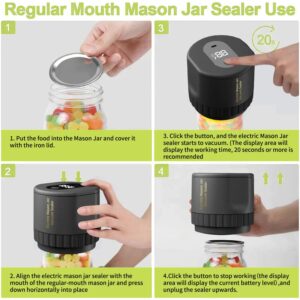 Mason Jar Vacuum Sealer Electric Food Preserver Product Image Great Shop