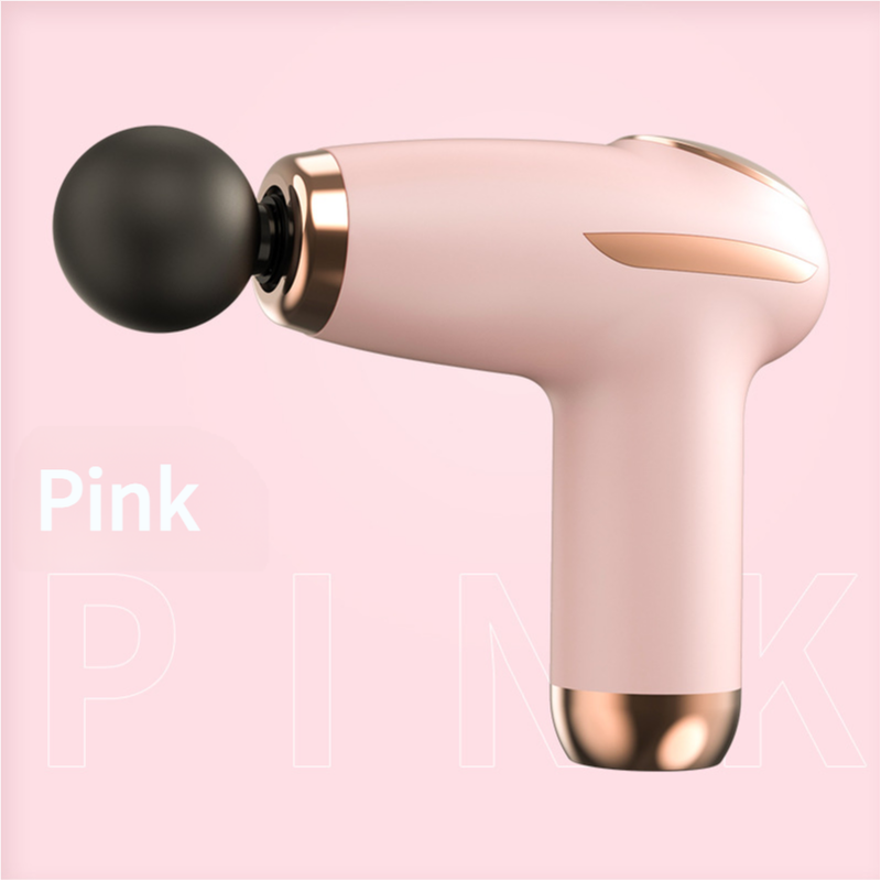 6-Speed Mini Portable Fascia Gun With Type-C Charging – Great Shop Pink 6-Speed Mini Portable Fascia Gun In A Clean Studio Shot