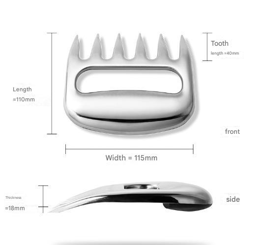 Stainless Steel Meat Shredding Claws For Bbq Pulling – Great Shop Stainless Steel Meat Shredding Claws For Bbq Pulling - Image 2