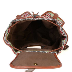 Diamond Pattern Bohemian Style Canvas Backpack Product Image Great Shop