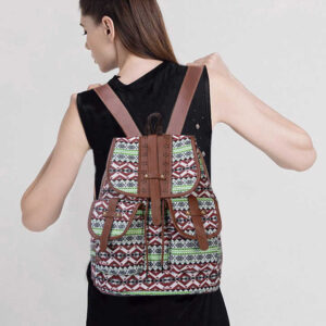 Adjustable Canvas Shoulder Straps Of The Tribal Pattern Travel Bag