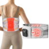 Wireless Heated Waist Massager With Lumbar Support – Great Shop Grey And Orange Wireless Heated Waist Massager Worn Around Waist