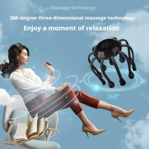 Multifunctional Electric Head Massager With 14 Nodes – Great Shop Touch Sensitive Control Buttons On Top Of The Electric Head Massager