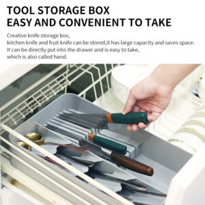 Close-Up Detail Of The Heavy-Duty Adhesive Backing On The Gray Non Punching Tableware Rack.