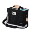 Black Large Capacity Multi Compartment Tote Bag – Great Shop Black Large Capacity Multi Compartment Tote Bag Standing Upright In Canvas Fabric