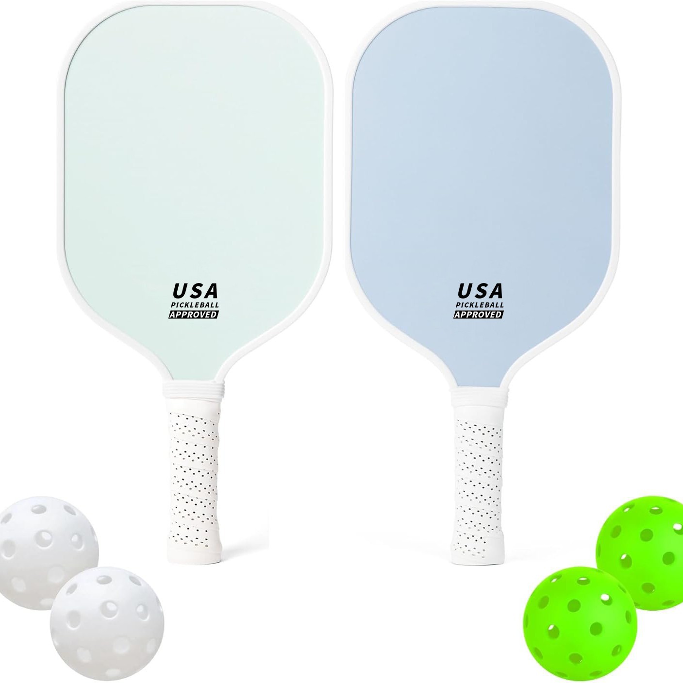 Dark Blue Fiberglass Pickleball Paddle Set – Great Shop Pickleball Paddle Set