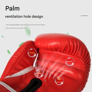 Red And Silver Durable 10Oz Pu Leather Boxing Gloves Product Image Great Shop