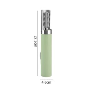 Green Cordless Electric Fish Scaler Rechargeable 3000mAh lying flat on a modern kitchen countertop