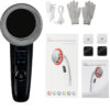 6-In-1 Ultrasonic And Beautifying Rf Device Shown With Electrode Gloves, Lead Wires, And Pads.