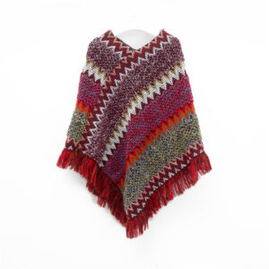 Chevron Knit Poncho