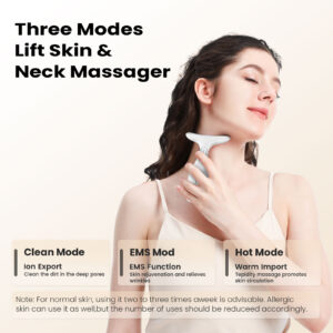 Black Multi Function Facial Neck Massager Led Light Therapy Product Image Great Shop