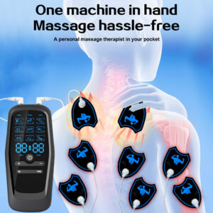 Dual Channel Ems Tens Microcurrent Massager Device With 9 Modes Pain Relief Stimulator &Amp; 4 Pairs Of Patches Product Image Great Shop