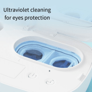 Ultrasonic Contact Lens Cleaner Machine With Uv Light – Great Shop Ultrasonic Contact Lens Cleaner Machine Glowing With Internal Blue Uv Sanitizing Light