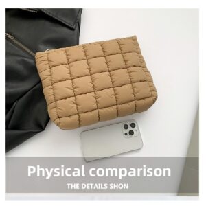 Pink Puffer Makeup Bag