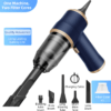 4-In-1 Blue Wireless Compact Handheld Car Vacuum Cleaner Product Image Great Shop